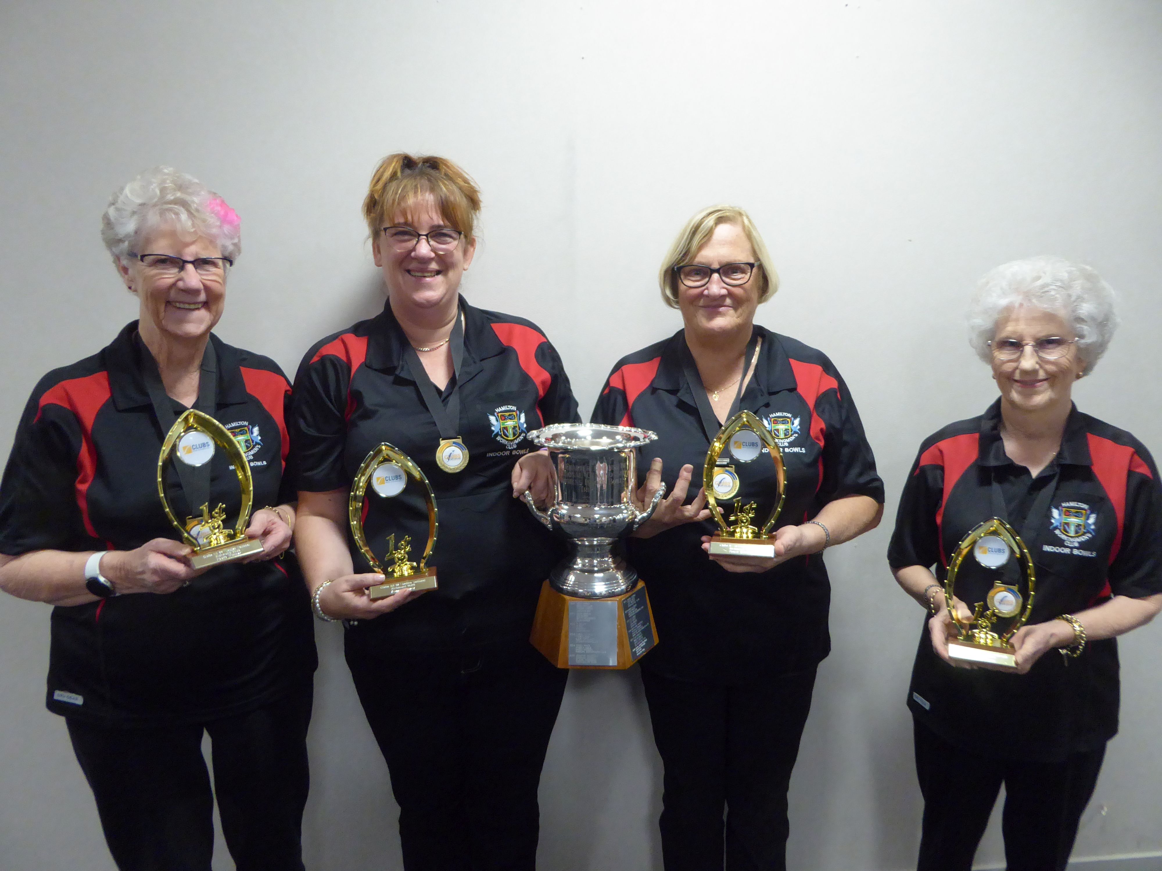 Clubs NZ 2022  National Ladies Winners Fours K Lord L Monk D Reynolds C Baker